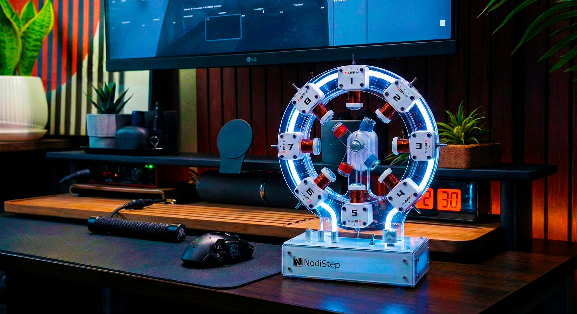 NodiStep — Kinetic Magnetic Desk Sculpture